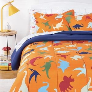 COPY - 7 pc bed in a bag full/queen Dinosaur party comforter set